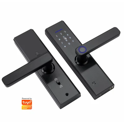 Tuya WiFi Elektronisches Smart Lock mit Fingerabdruck/Passwort/Karte/Schlüssel-Entriegelung